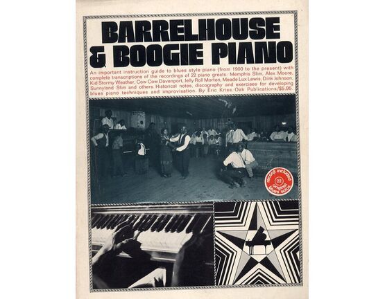 8221 | Barrelhouse & Boogie Piano - An Important Instruction Guide to Blues Style Piano (From 1900 to the Present) with Complete Transcriptions of the Recordings of 22 Piano Greats