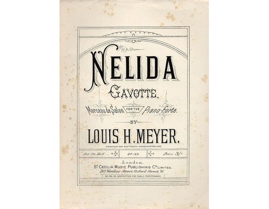 8223 | Nelida - Gavotte - Morceau de Salon for the Pianoforte - Op. 123