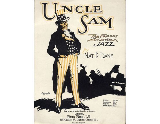 8229 | Uncle Sam - The Famous American Jazz - For Piano Solo