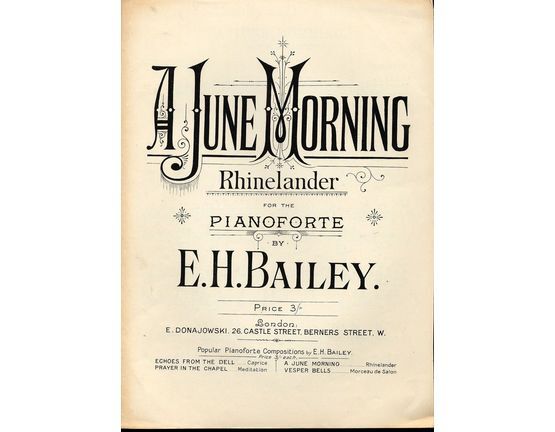 8237 | A June Morning - Rhinelander for Piano