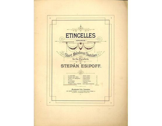 8240 | Le Bon Vieux Temps (Old Acquaintances) - No. 7 from Etingelles (Sparks) Series of Short Melodious Sketches