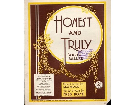 8284 | Honest and Truly - Waltz Ballad