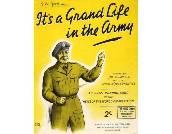 8284 | It's a Grand Life in The Army - 1st Prize Winning Song in the 'News of the World' Competition