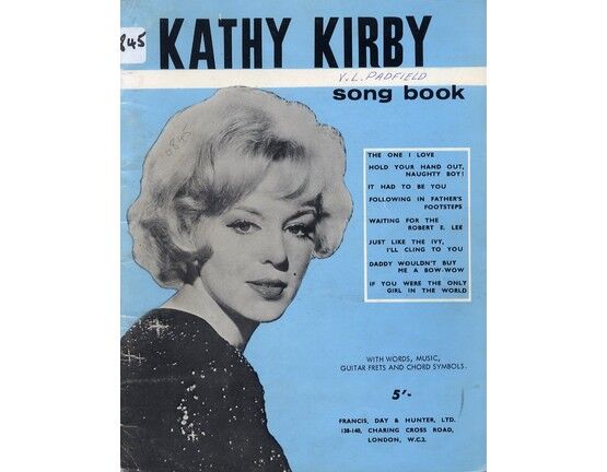 8284 | Kathy Kirby Song Book - With Words - Music - Guitar Frets - Chord Symbols - Featuring Kathy Kirby