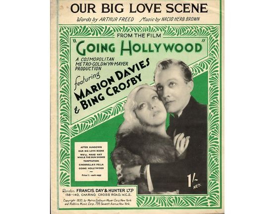 8284 | Our Big Love Scene - From the production "Going Hollywood" - Featuring Marion Davies and Bing Crosby