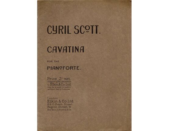 8291 | Cavatina - For the Pianoforte