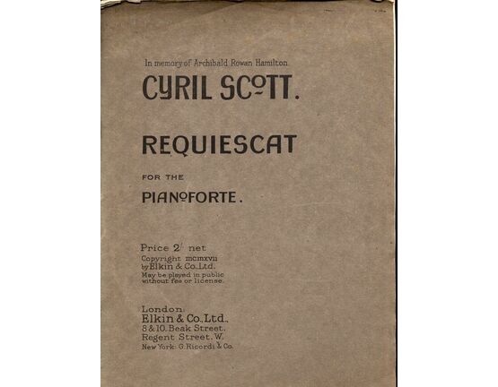 8291 | Requiescat - For the Pianoforte
