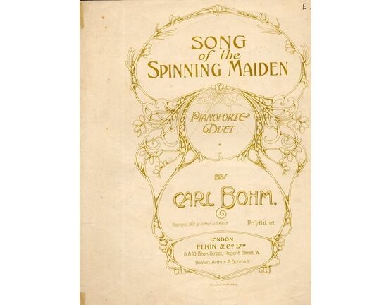 8291 | Song of the Spinning Maiden - Pianoforte Duet - Op. 358 No. 5