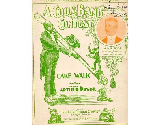83 | A Coon Band Contest - Cake Walk Two Step for Piano Solo - Played by Sousa's American Band
