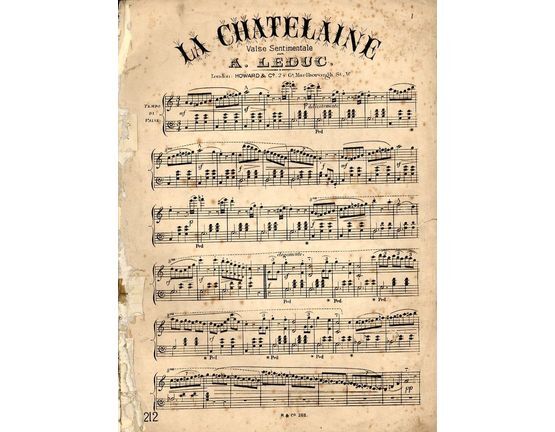8307 | La Chatelaine - Valse Sentimentale for Piano Solo