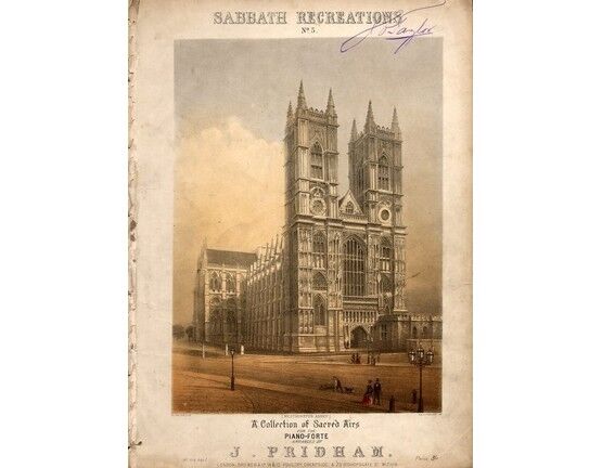 8308 | Sabbath Recreations - No. 5 - A Collection of Sacred Airs - For the Pianoforte depicting Westminster Abbey