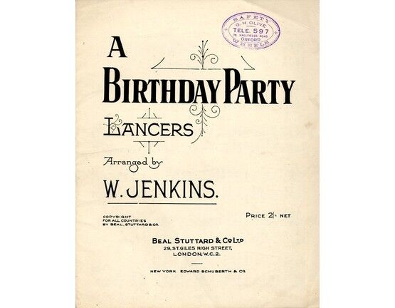 8311 | A Birthday Party - Lancers - A Collection of short, well known tunes and nursery rhymes, arranged for piano and voice
