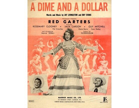 8326 | A Dime and a Dollar - Song from Red Garters - Featuring Rosemary Clooney