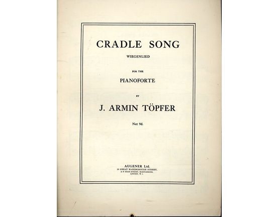 8328 | Cradle Song - For the Pianoforte