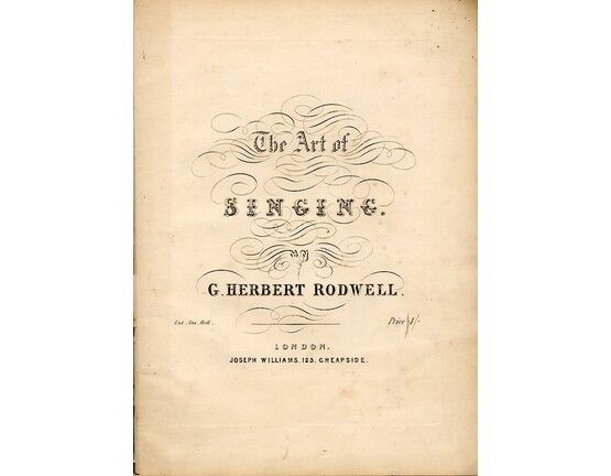8371 | G. Herbert Rodwell - The Art of Singing