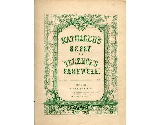 8376 | Kathleen's Reply to "Terence's Farewell" - Piano Solo