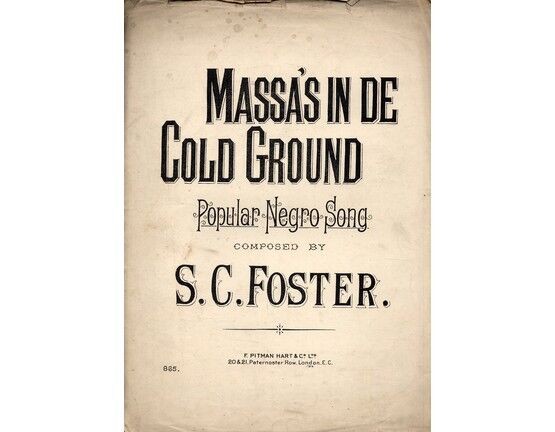 8384 | Massas in De Cold Ground - Popular Negro Song
