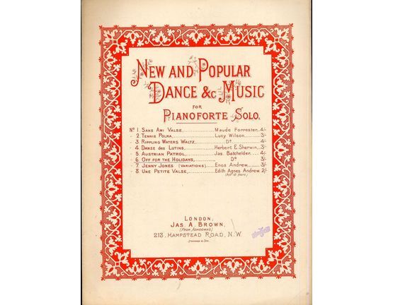 8403 | Off for the Holidays -  From 'New and Popular Dance & Music for Pianoforte Solo'