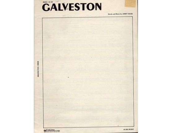 8455 | Galveston - Performed by Glen Campbell  - Special Guitar Arrangement