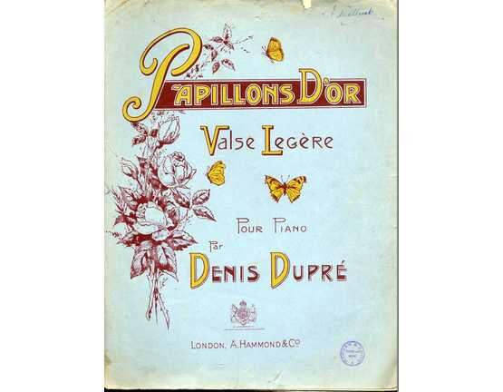 8475 | Papillons d'Or (Golden Butterlies) - Valse Legere for Piano Solo