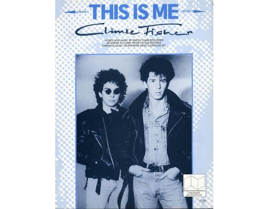 8489 | This is Me - Recorded by Climie Fisher on EMI Records - For Piano and Voice with Guitar chord symbols