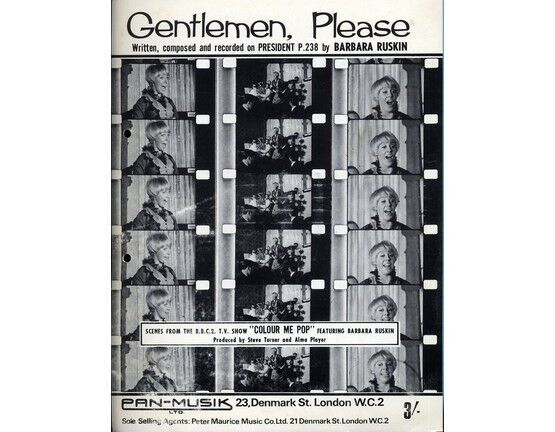 8522 | Gentlemen, Please - From the BBC TV Show "Colour Me Pop" - Song