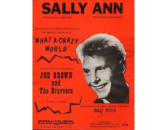 8522 | Sally Ann - From the film "What A Crazy World" - Featured and Recorded by Joe Brown and The Bruvvers