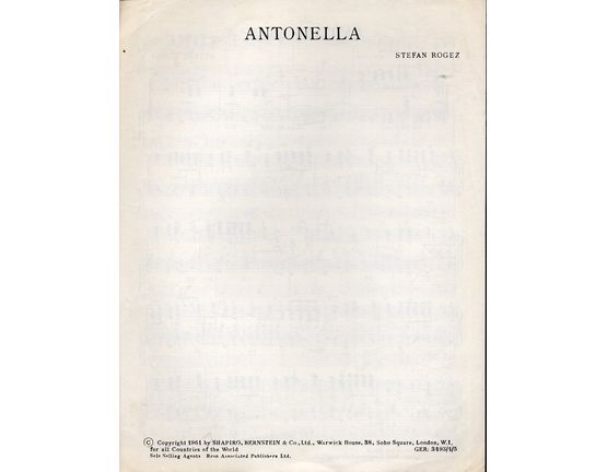 8526 | Antonella - Song for Piano