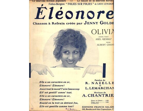 8535 | Eleonore - Chanson a Refrain Creee par Jenny Golden - for Piano and Voice