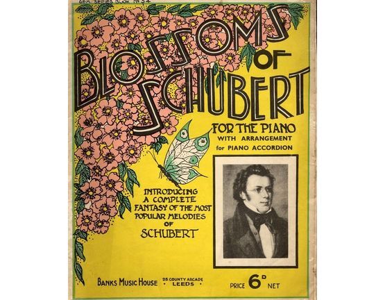 8538 | Blossoms of Schubert  - For the Piano with arrangement for Piano Accordion - Introducing a complete fantasy of the most popular melodies of Schubert -