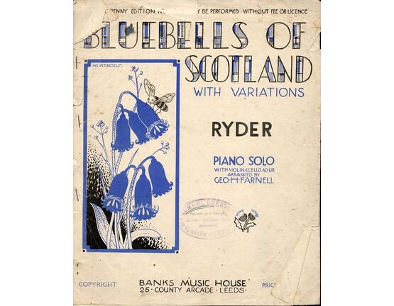 8538 | Blue Bells of Scotland - With Variations - Piano Solo - With Violin & Cello Ad Lib