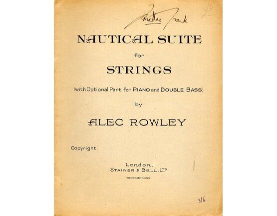 8553 | Nautical Suite - For Strings, with optional part for Piano and Double Bass - Full Score