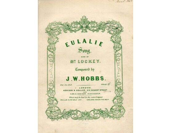 8637 | Eulalie - Song - sung by Mr. Lockey