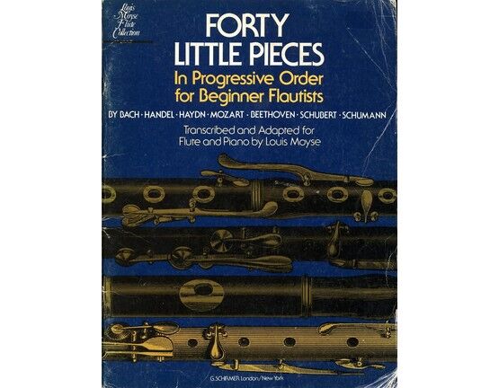8643 | Forty Little pieces in progressive order for the beginner Flautist - Nos. 1 to 40