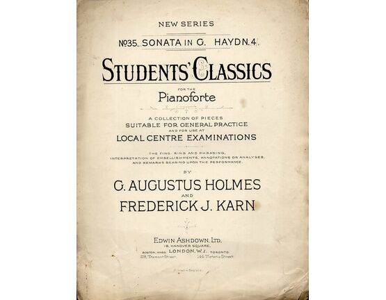 8646 | Students Classics - No. 35 Sonata in G
