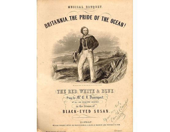 8651 | Britannia, The pride of the Ocean! - Musical Bouquet No. 531 and 532 - Sung by Mr Davenport in the drama of "Black Eyed Susan"