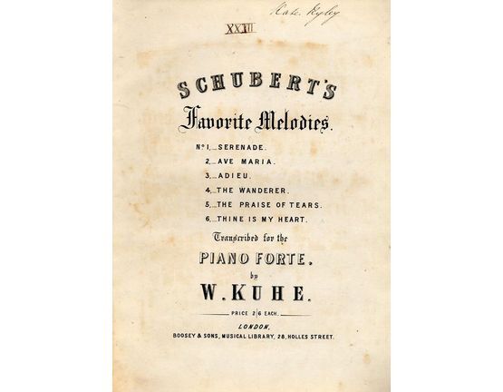 8653 | Ave maria - Schubert's Favourite Melodies Series No. 2