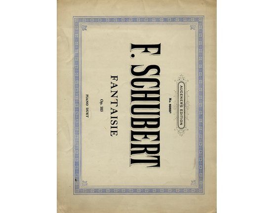 8654 | F. Schubert - Fantaisie Op. 103 Piano Duet - Augeners Edition No. 6968b