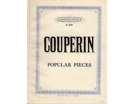 8654 | Popular Pieces for the Clavecin - Edited and fingered for the Pianoforte - Augeners Edition No. 8086