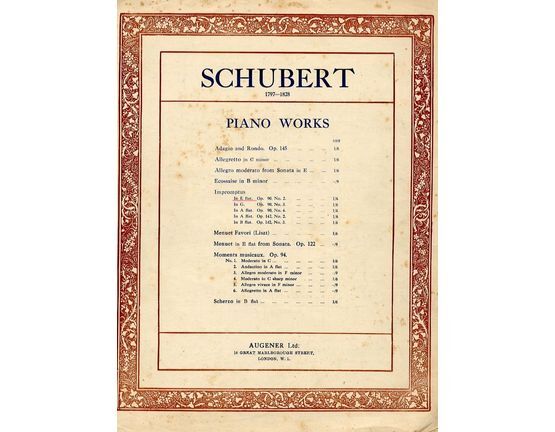 8654 | Schubert Impromptu - In the key of E flat major - Op. 90 - No. 2