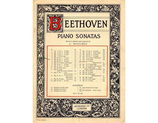 8654 | Sonata in E minor - Op. 90 - No. 27 of Beethoven Piano Sonata