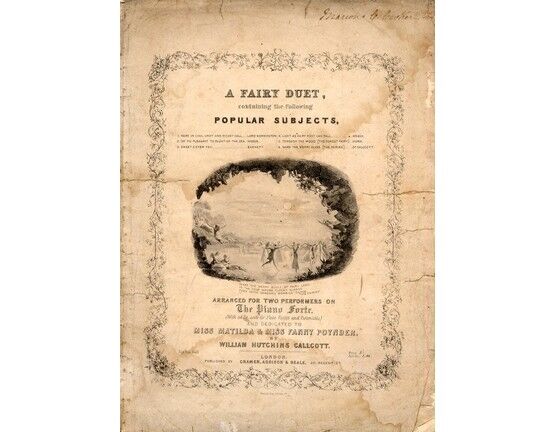 8671 | A Fairy Duet - Containing Popular Subjects - Dedicated to Miss Matilda and Miss Fanny Poynder