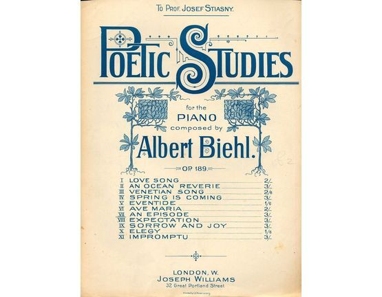 8677 | An Episode - Poetic Studies for the Piano No. 7 - Op. 189 - For Piano Solo