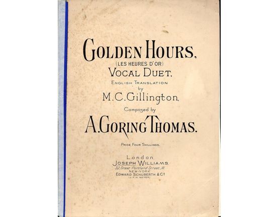 8677 | Golden Hours (Les Heures D'or) - Vocal Duet with Piano accompaniment
