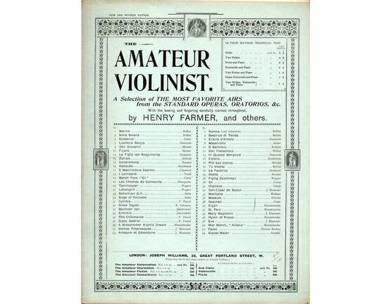 8677 | The Amateur Violinist - La Figlia Del Reggimento - No. 13 - for Violin and Piano