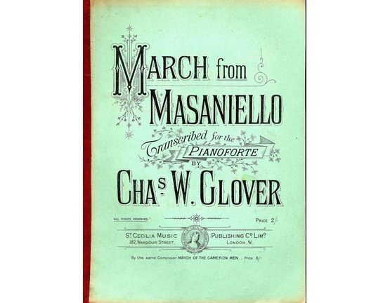 8678 | March from Masaniello - Transcribed for the Pianoforte