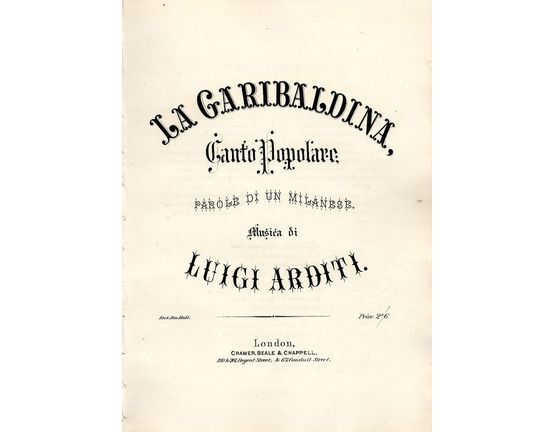 8682 | La Garibaldina - Canto Popolare - Parole di un Milanese - For Voice and Piano