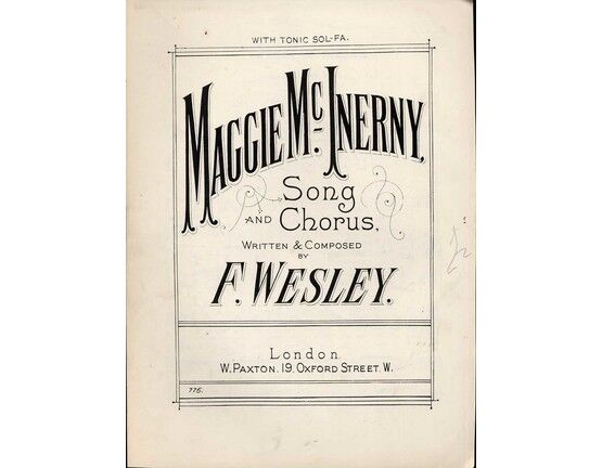 8705 | Maggie McInerny - Song and Chorus - With Tonic Sol Fa