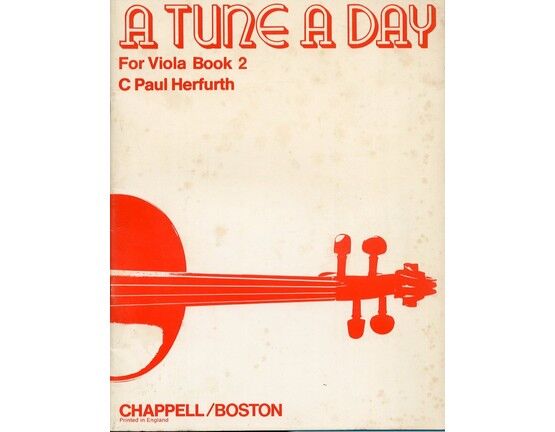 8726 | A Tune a Day for Viola - Book 2 - A second book for Viola Instruction by individual lessons or Class Tuition - Provides trianing in ensemble playing w