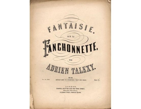 8726 | Fantaisie sur la Fanchonnette - Op. 101 - For Piano Solo